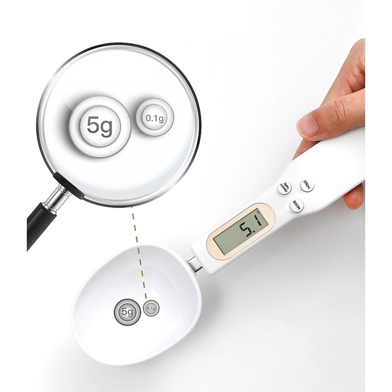Cân Điện Tử Mini 500g 0.1g Màn Hình LCD Dùng Cân Bột / Cà Phê / Sữa