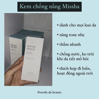 Kem chống nắng missha
