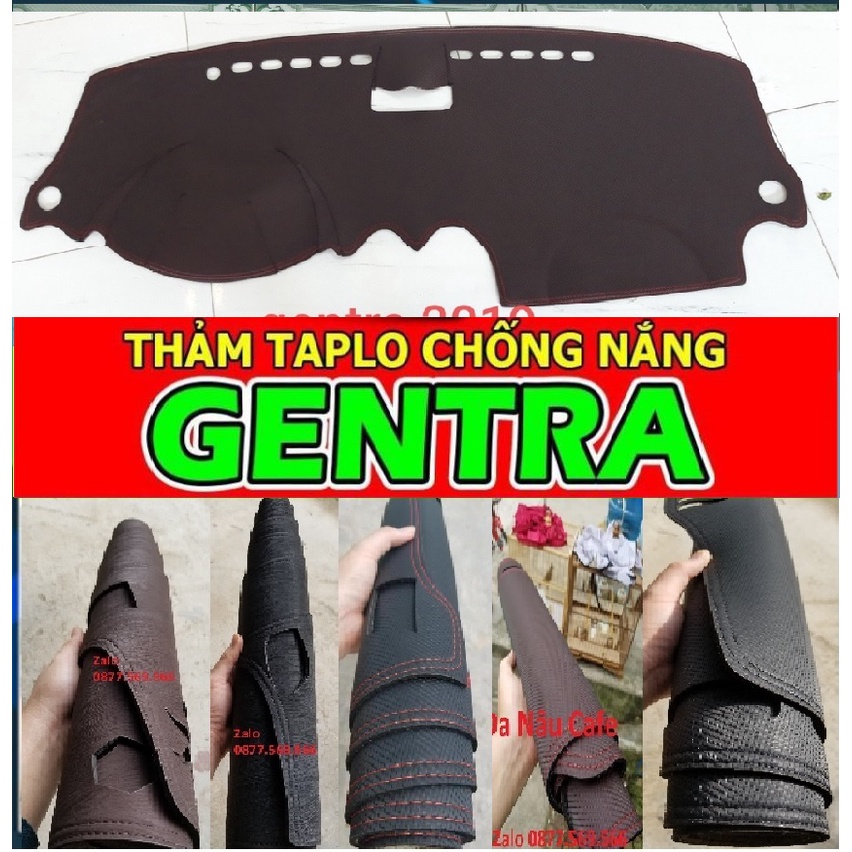 Thảm taplo DAEWOO GENTRA 3 lớp thảm lót taplo da vân gỗ ô tô nhung lông cừu da vân carbon đẹp