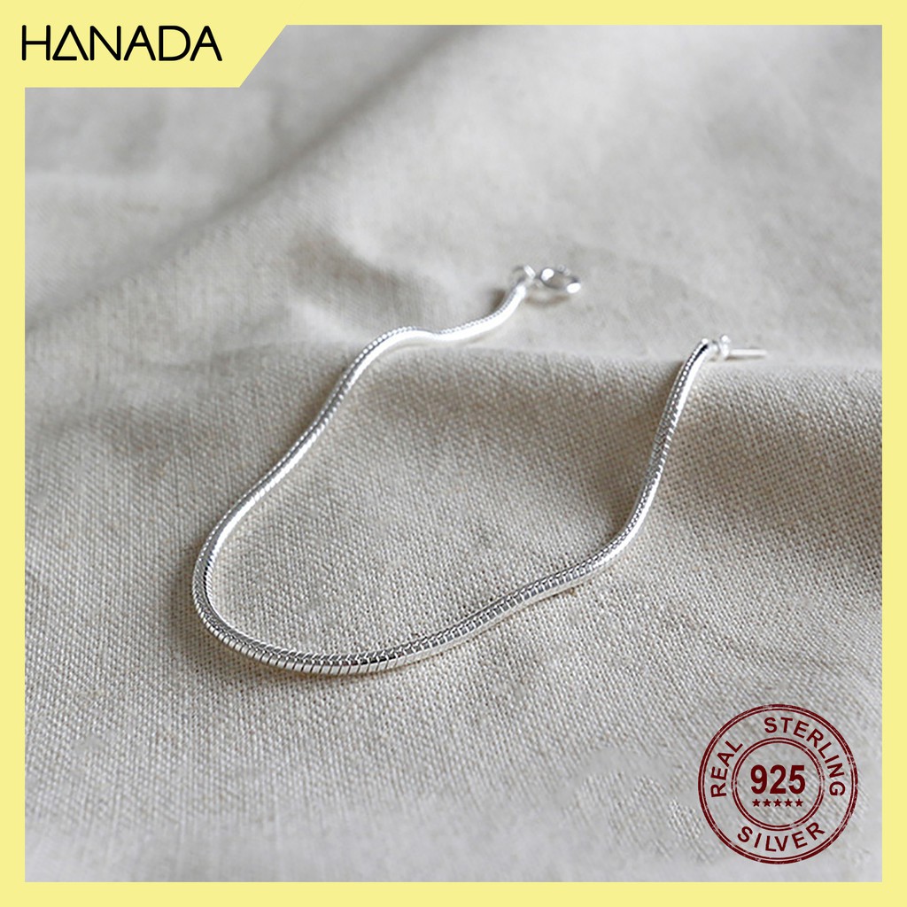 Lắc Tay Bạc Hanada 0267 Unisex dây giống Pan.dora