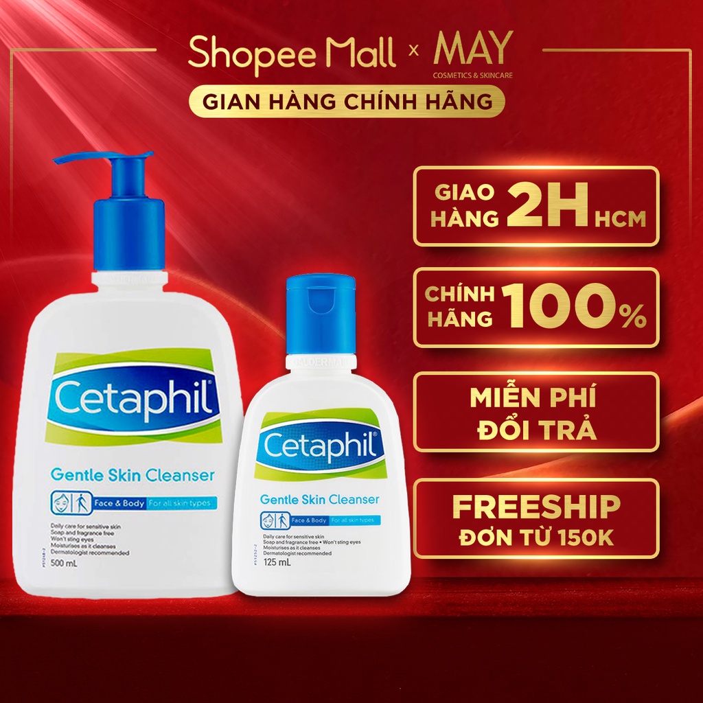 SỮA RỬA MẶT CETAPHIL Làm Sạch Dịu Nhẹ cho Da Nhạy Cảm Cetaphil Gentle Skin Cleanser (125ML / 500ML) | BigBuy360 - bigbuy360.vn
