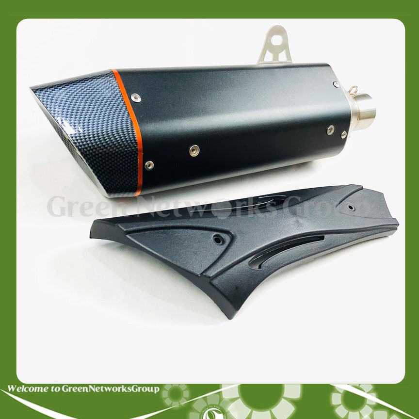 Pô R9 đen nhập khẩu chất lượng âm thanh ra Lớn Đều gắn cho mọi dòng xe máy Greennetworks