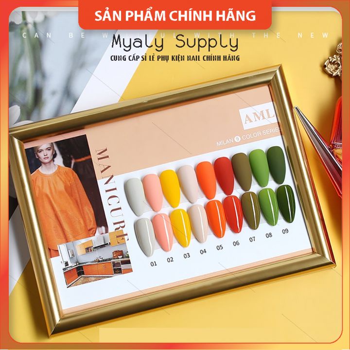 Set Sơn AS Chai Đỏ Nắp Nhọn 9 Chai Cao Cấp AML SP000323