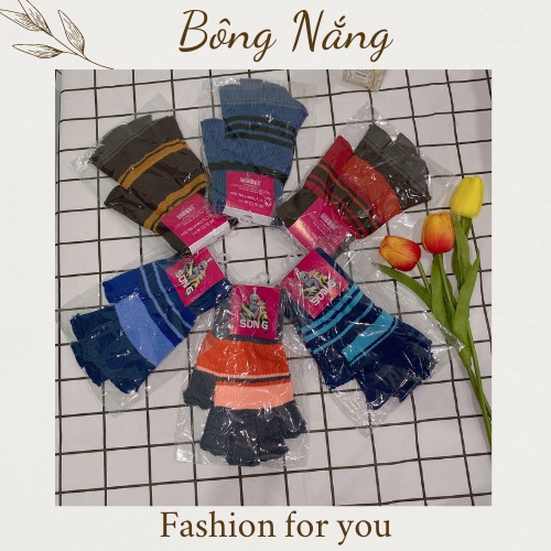 Găng tay len nữ chống nắng giữ ấm tốt, bao tay Việt Nam cắt 2, cắt 5, nguyên ngón hàng chất lượng cao