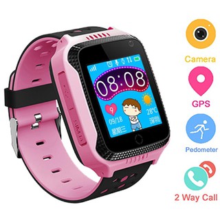 Đồng hồ thông minh định vị trẻ em GPS Setracker Q528 cảm ứng gọi 2 chiều (Hồng)