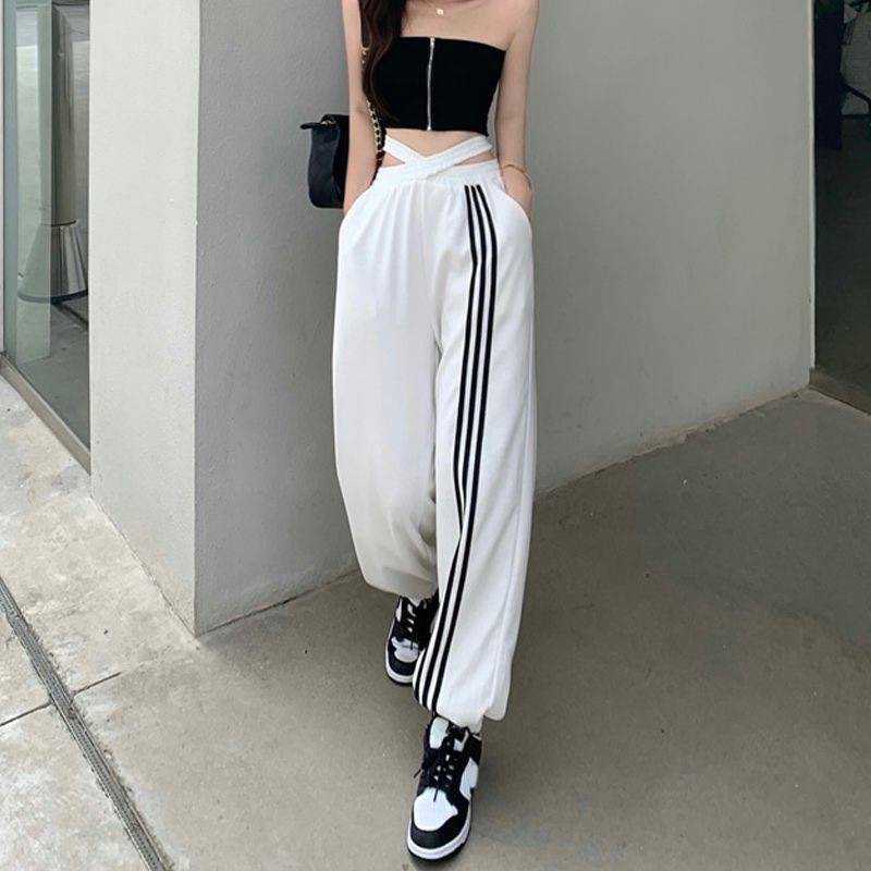 Quần jogger nữ dáng dài lưng thun chất vải thun mềm phong cách thể thao năng động cá tính