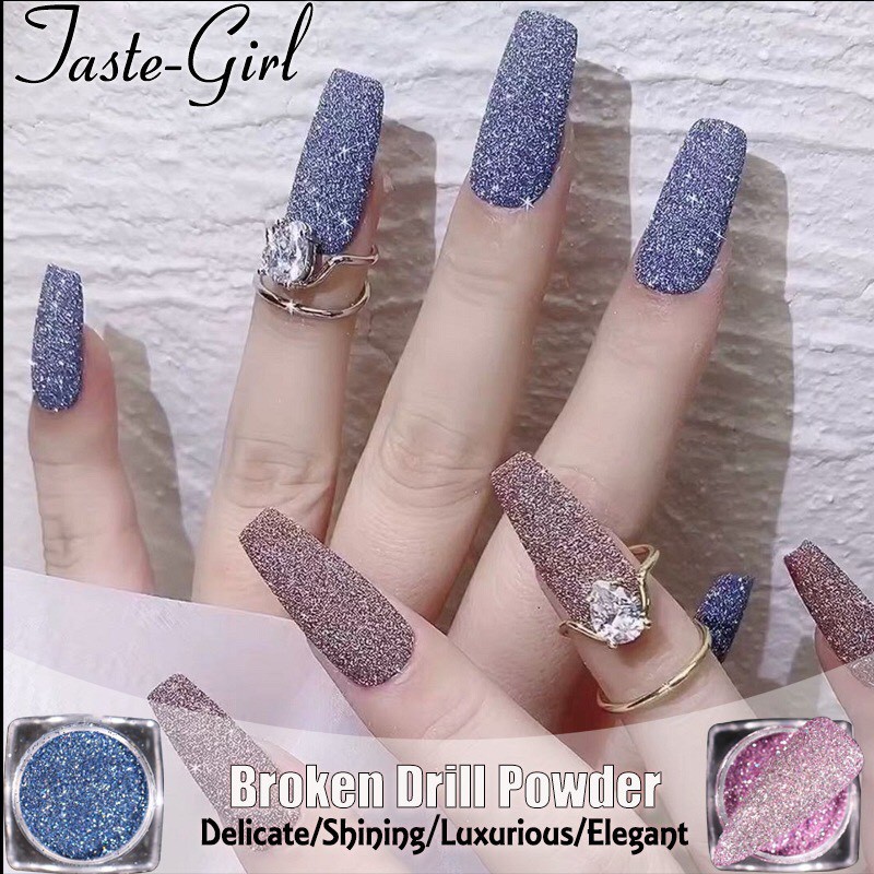 [ Mới ] set bôt cát nhủ kim tuyến 6 màu siêu đẹp - phát sáng khi chụp flash-  Nail xinh Shop trang trí móng tay nghệ thu