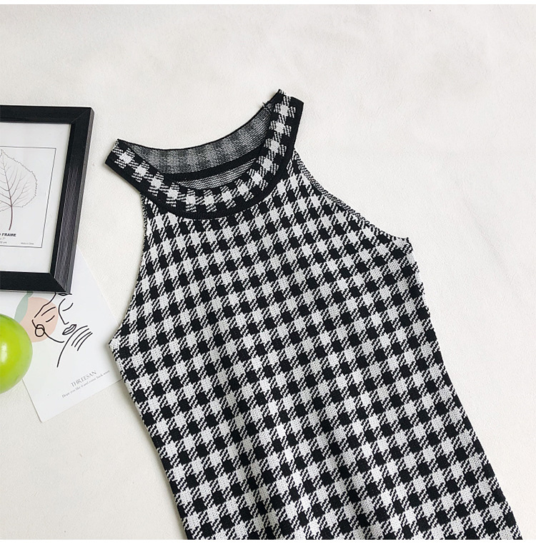 Áo Nữ Không Tay Họa Tiết Caro Thời Trang Quyến Rũ | BigBuy360 - bigbuy360.vn