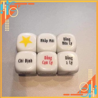 Combo 6 viên xí ngầu xúc xắc uống bia