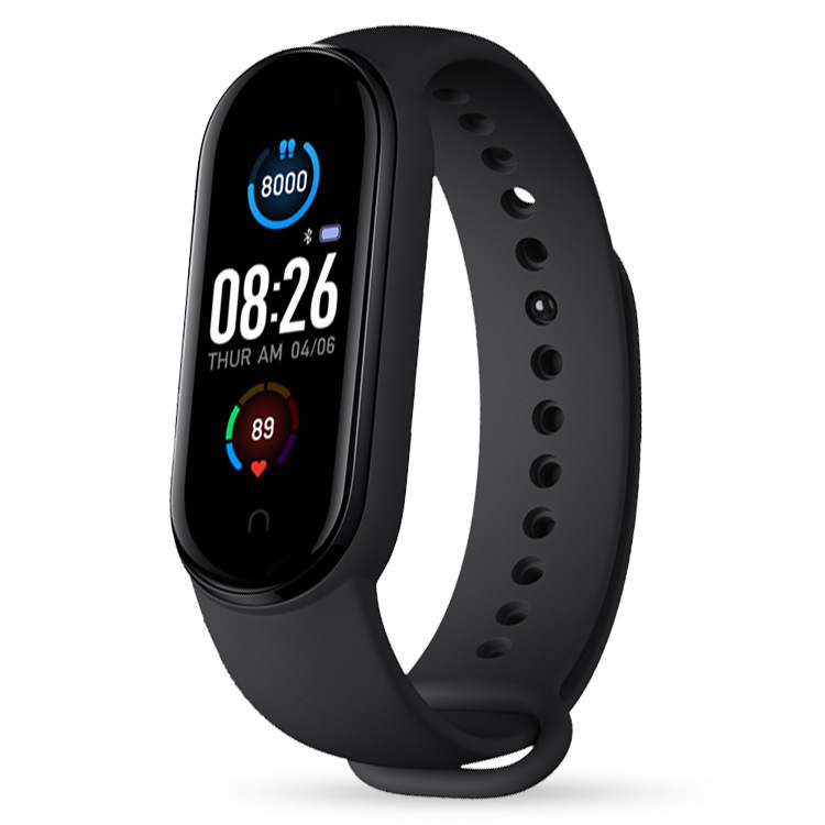 Vòng đeo tay theo dõi nhịp tim thông minh bluetooth IP67 M5 M6 IOS Android Fitpro Miband 5 6