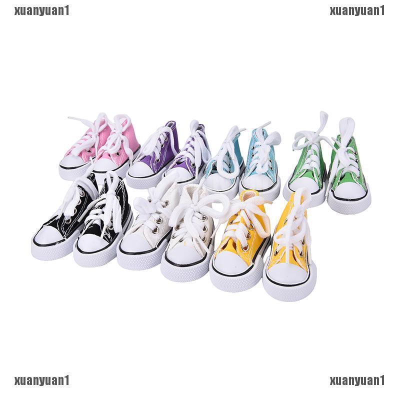 Giày Vải Canvas Mini 16 Inch 7.5cm Dành Cho Búp Bê