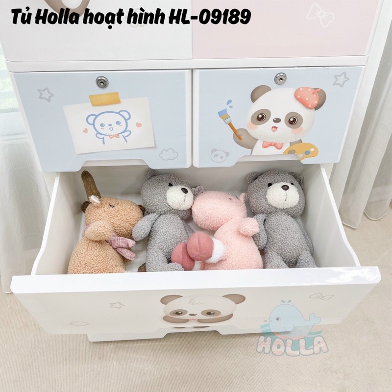 Tủ đựng quần áo 5 tầng cho bé Holla hoạt hình HL 09189