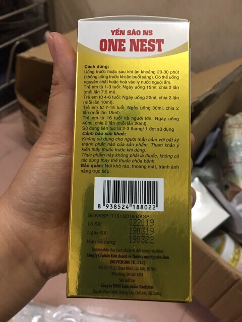 Yến sào one nest mẫu mới siêu khuyến mãi