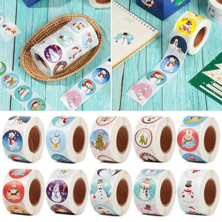 Cuộn 500 Nhãn Dán Trang Trí Giáng Sinh Độc Đáo