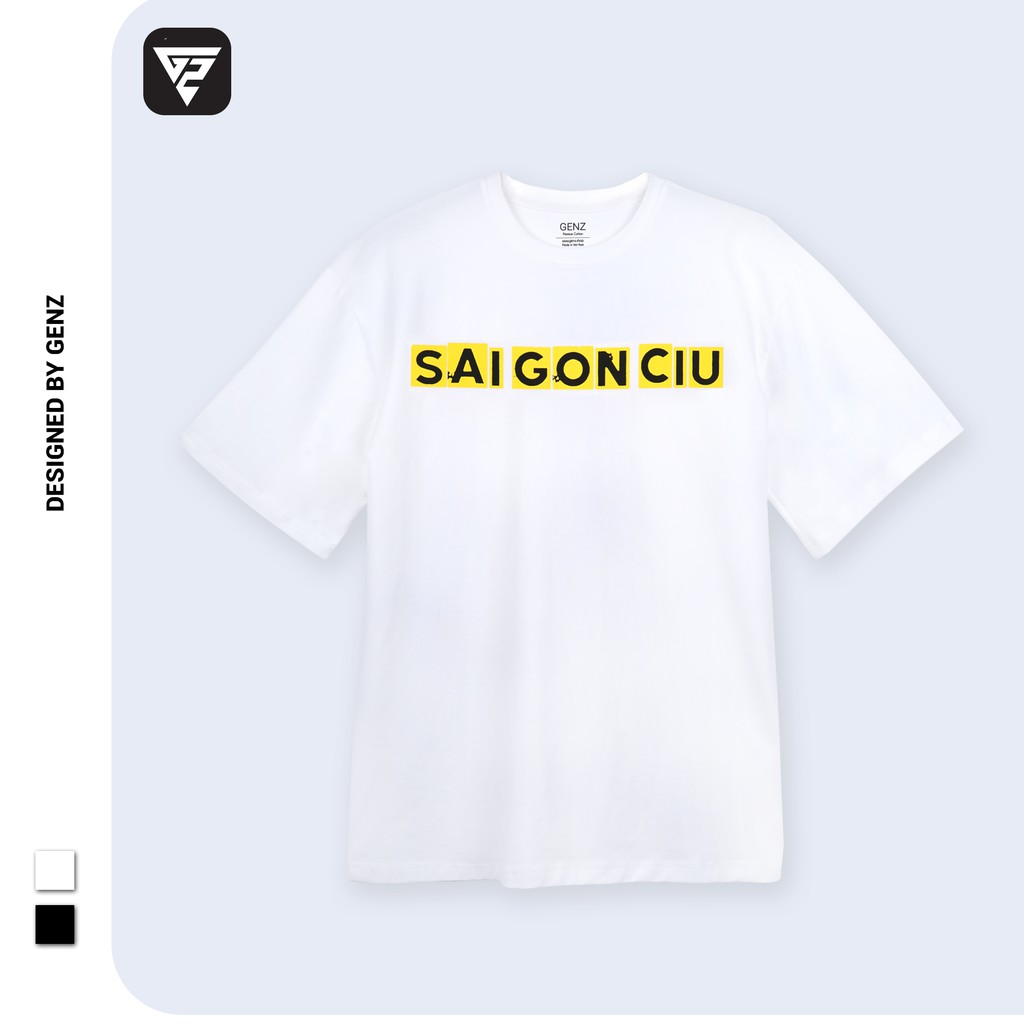 Áo thun tay lỡ GENZ phông unisex nam nữ cotton oversize form rộng Sài Gòn Loa Kẹo Kéo | BigBuy360 - bigbuy360.vn