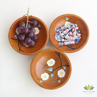 Bát gỗ handmade để trái cây, bánh kẹo, chụp ảnh sản phẩm