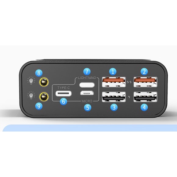 Pin Sạc Dự Phòng YM-267 Siêu Dung Lượng 50000mAh