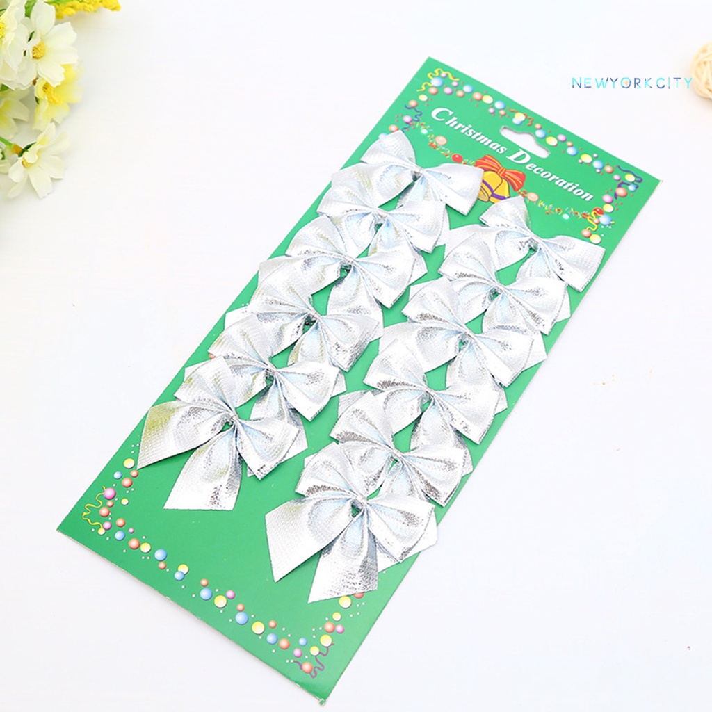 12 Nơ Bướm Vải Không Dệt Thân Thiện Với Môi Trường Trang Trí Giáng Sinh