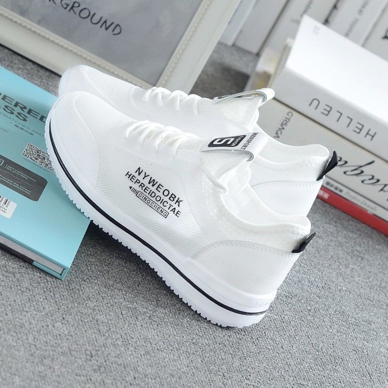Giày Thể Thao Trắng Phối Lưới Thoáng Khí Thời Trang Mùa Hè Dành Cho Nữ S 2021