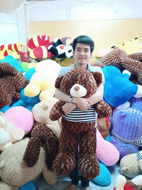 Mã TOYDEC hoàn 20K xu đơn 50K] GẤU BÔNG TEDDY KHỔ VẢI 1M CAO 80CM