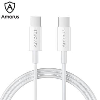 Dây cáp đồng bộ dữ liệu sạc amorus 1.5m đầu usb type c sang usb type c 2.0 5a 100w cho macbook/laptop huawei xiaomi
