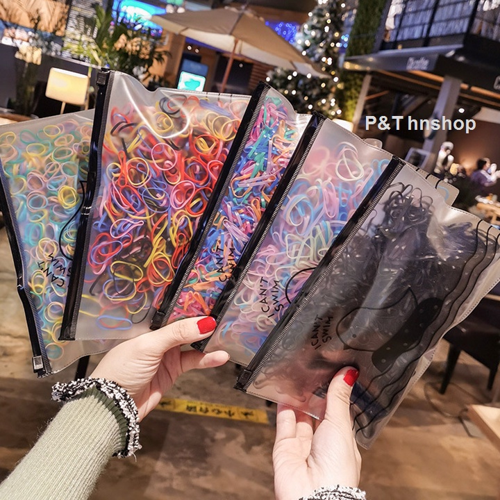 Chun Buộc Tóc Hàn Quốc Nhiều Màu - Loại Dày 500 chiếc