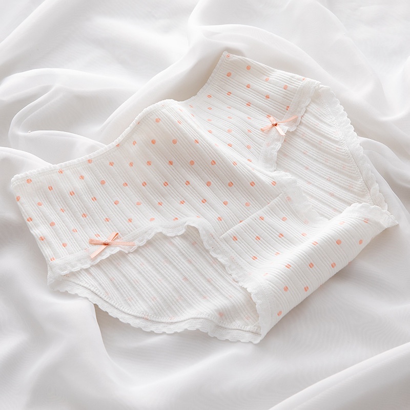 Quần lót nữ cotton viền ren đính nơ dễ thương kháng khuẩn cute quyến rũ đẹp 03