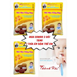 COMBO 3 GÓI BỘT ĂN DẶM TẶNG KÈM 1 THÌA ĂN DẶM CHỈ 108K***