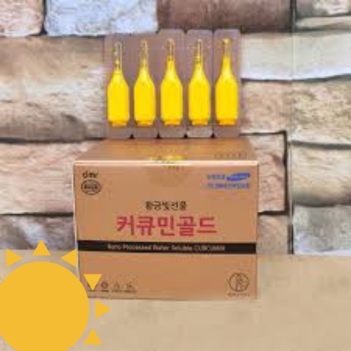 Tinh Nghệ NANO CURCUMIN GOLD, Bảo Vệ Sức Khỏe, Đẹp Da, Chống Lão Hóa - Hộp 100 tép [ Auth - Hàn Quốc ]