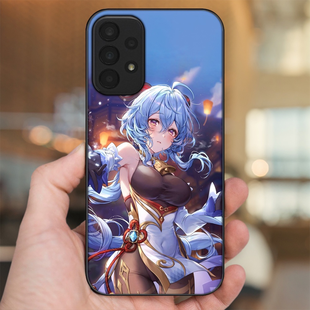 Ốp lưng Samsung A23 viền đen in hình Ganyu Genshin Impact