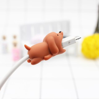 Đầu silicon bọc bảo vệ dây cáp sạc điện thoại
