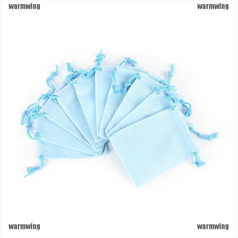 [WMW] Set 10 Túi Nhung Dây Rút 7 * 9cm Đựng Trang Sức Cho Tiệc Cưới
