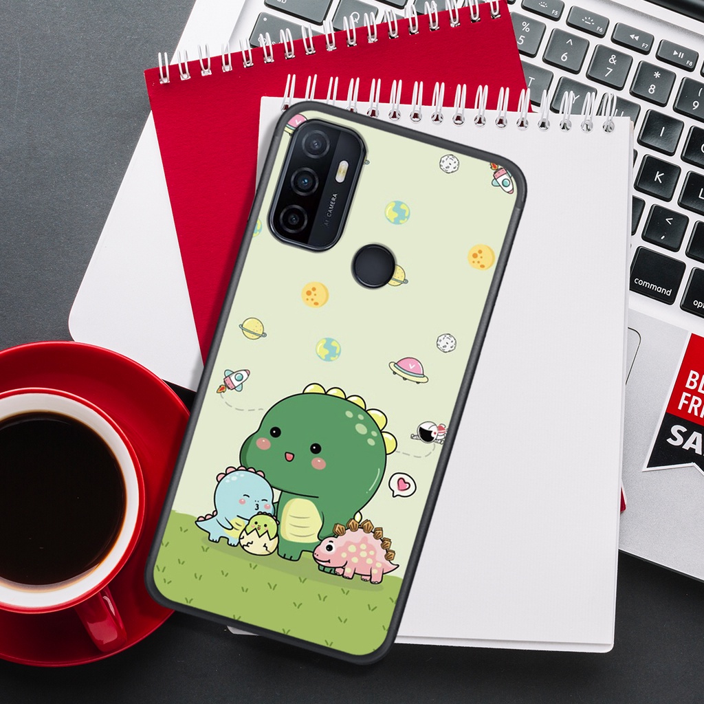 [HOT]ỐP OPPO A15 - A52 - A53 - A92 , IN HÌNH KHỦNG LONG CHIBI SIÊU DỄ THƯƠNG.