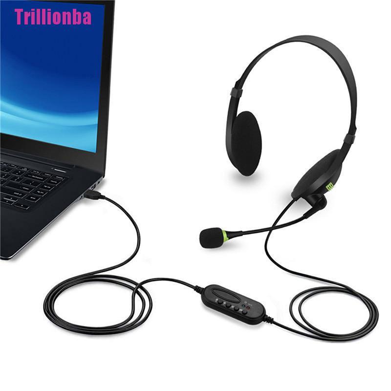 Tai Nghe Cổng USB Kèm Micro Chống Tiếng Ồn Cho Máy Tính