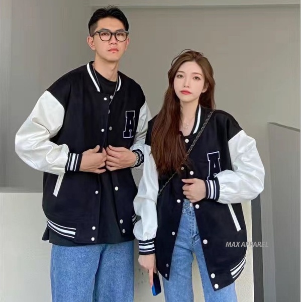 Áo Khoác Bóng Chày Có Khóa Kéo Size Lớn XL XXL XXL XXXL XXXXXL 2XL 3XL 5XL Thời Trang Cho Cặp Đôi