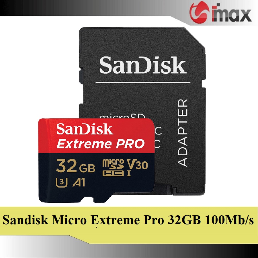 Thẻ nhớ máy quay Micro SDHC 32GB 100/90MB/s Extreme Pro