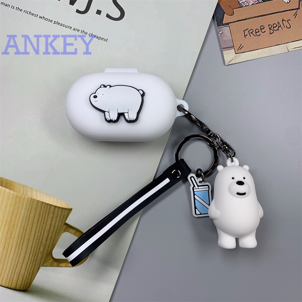 Sony WF-C700N Case Earphone C700N Silicone Bear Panda Cartoon Earbuds Waterproof Case Soft Protective Cover