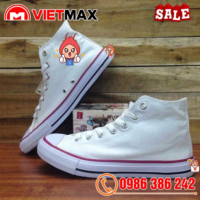 SALE Giày Thể Thao CV Classic Trắng Cổ Cao Nam Nữ | BigBuy360 - bigbuy360.vn
