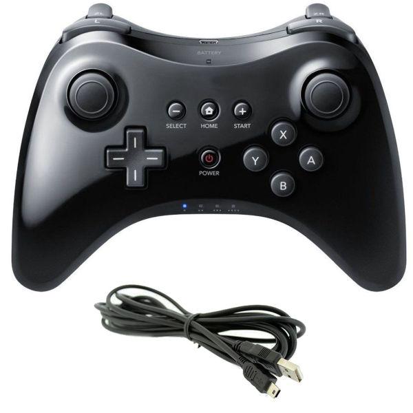 Wireless Classic Pro Controller Joystick Gamepad for Nintend wii U Pro with USB Cable