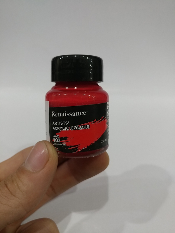Màu Acrylic Renaissance 20ML Màu Đỏ Thẫm Crimson #101