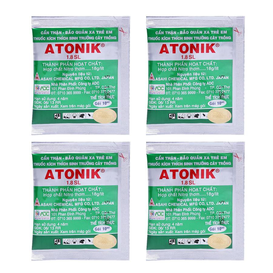 Set 4 gói thuốc kích thích tăng trưởng, nảy mầm Atonik