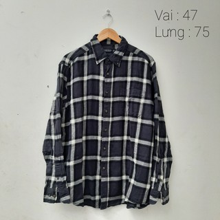 Áo sơ mi flannel 2hand chụp thật