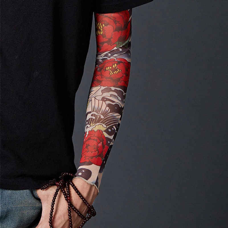 Găng tay chống nắng 3D in hình xăm tatoo