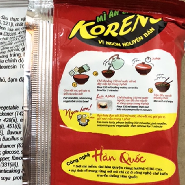 [Úp][75 g] Gói Mỳ Koreno Paldo Úp 3 Phút Vị Bò Cay | BigBuy360 - bigbuy360.vn