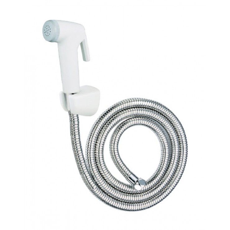 VÒI XỊT TOILET TAY NHỰA DÂY INOX CAESAR BS304B