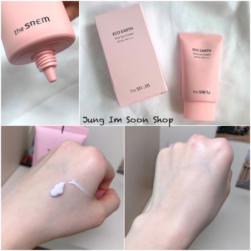 Kem Chống Nắng Eco Earth Power Pink Sun Cream SPF50+ PA++++