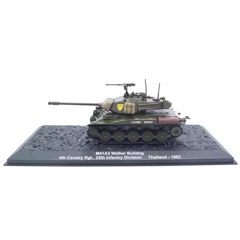 Mô hình xe tăng tỷ lệ 1:72 DeAgostini M-41 US  Army, Sư đoàn Kỵ binh số 25 “Tia chớp nhiệt đới” trong CTVN.