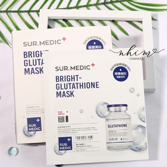 MẶT NẠ DƯỠNG TRẮNG DA 𝐒𝐔𝐑.𝐌𝐄𝐃𝐈𝐂+ 𝐁𝐫𝐢𝐠𝐡𝐭 - 𝐆𝐥𝐮𝐭𝐚𝐭𝐡𝐢𝐨𝐧𝐞 𝐌𝐚𝐬𝐤