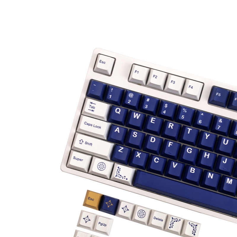 Keycaps GMK lazurite, 144 phím keycaps Cherry Profile DYE-SUB Cá nhân hóa GMK Keycaps cho bàn phím cơ