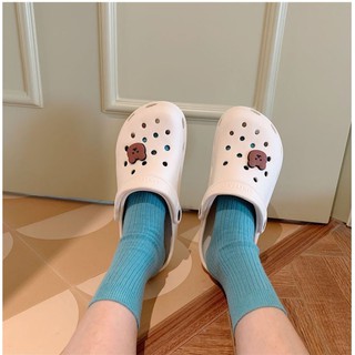 ( Sẵn Trắng Gấu 38-39 ) Dép cross ulzzang - US180